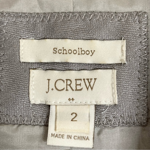 J. Crew Classic Schoolboy Blazer Size 2 Tan Linen - Picture 9 of 12